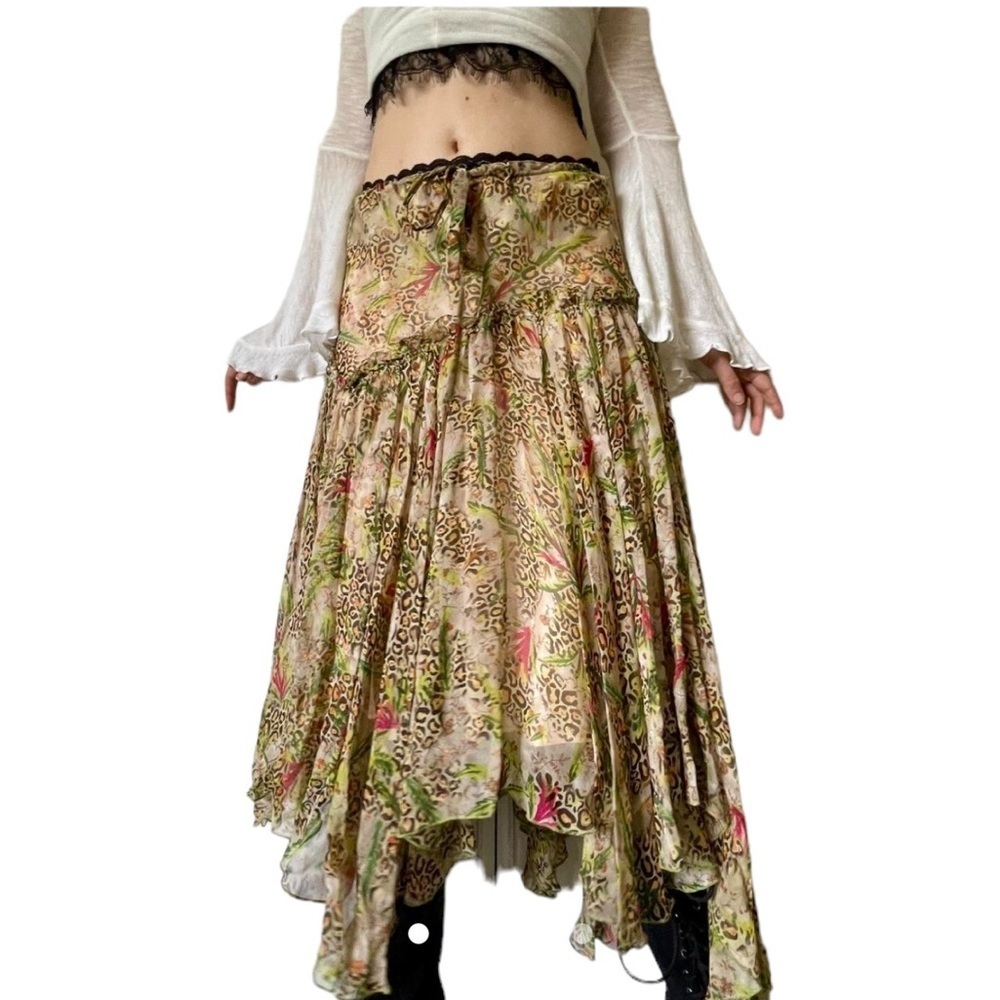 Diane Von Furstenberg Multicolor Asymmetrical Skirt
